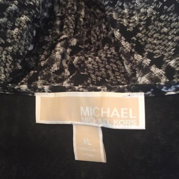 Michael Kors XL maxi cold shoulder dress ruffle bohemian cottagecore - Picture 6 of 7